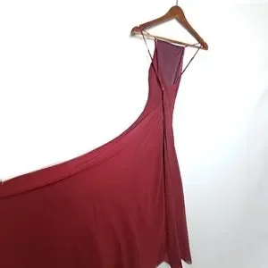 Mythical kind of love top wine red maxi dress